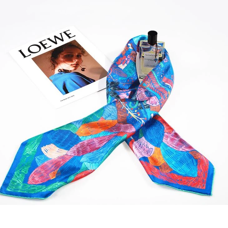 Heavy 100% Silk Satin Hair Neckerchief