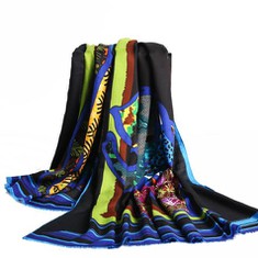 ロングシルクヘッドスカーフ